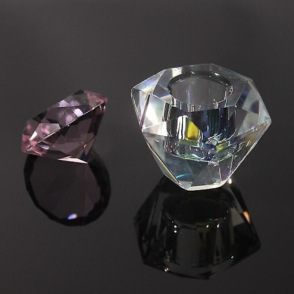 Glaskrystal Dappen Dish Akrylbeholder Negle