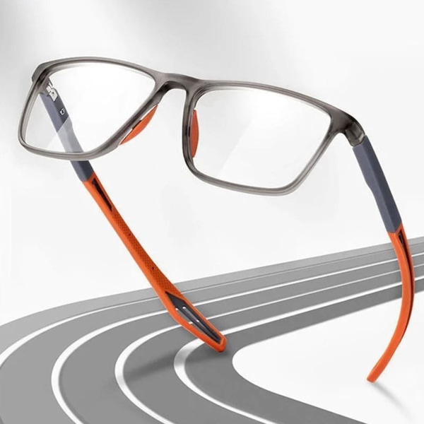 Sportglasögon med ultralätt anti-blått ljus för presbyopi, Anti-blått ljus läsglasögon orange
