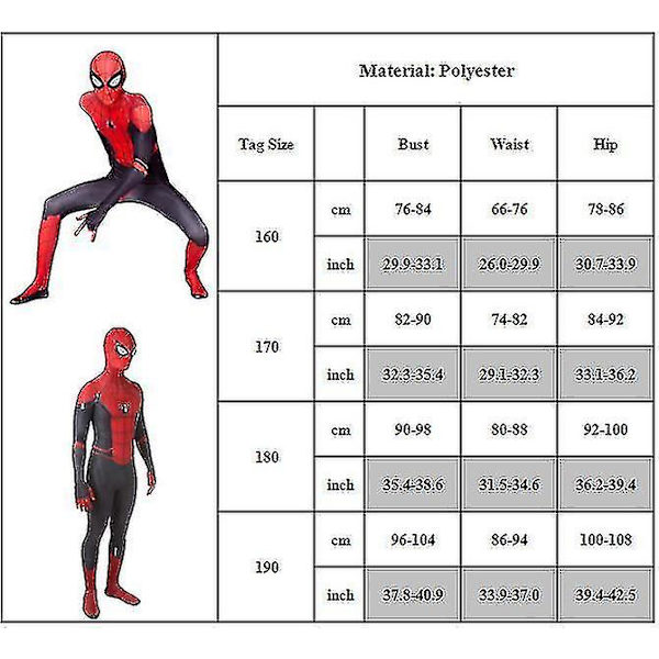 Långt Hemifrån Bodysuit Vuxna Unisex Zentai Fancy Performance Kostym 160