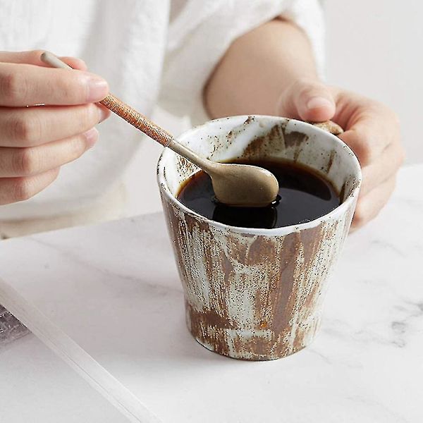Japansk Retro Handgjord Mjölkkopp Keramik Vattenkopp Kaffekopp Mugg