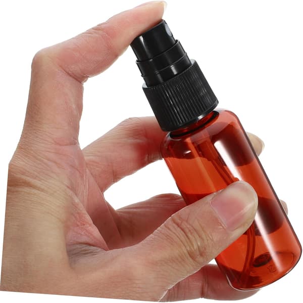20 st 30 ml påfyllningsbara små plastsprayflaskor bärbara sminksprayflaskor rese-läckagesäkra bruna