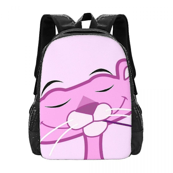 Pink Panther -reppu 3D-painatus, kepulainen leopardi, tytöille ja pojille, matkareppu, peruskoulu ja yläkoulu, koululaukku 14