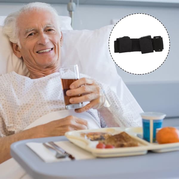 Mathjelpehanske for eldre funksjonshemmede justerbar stropp redskap for leddgiktshjelpemidler under måltider