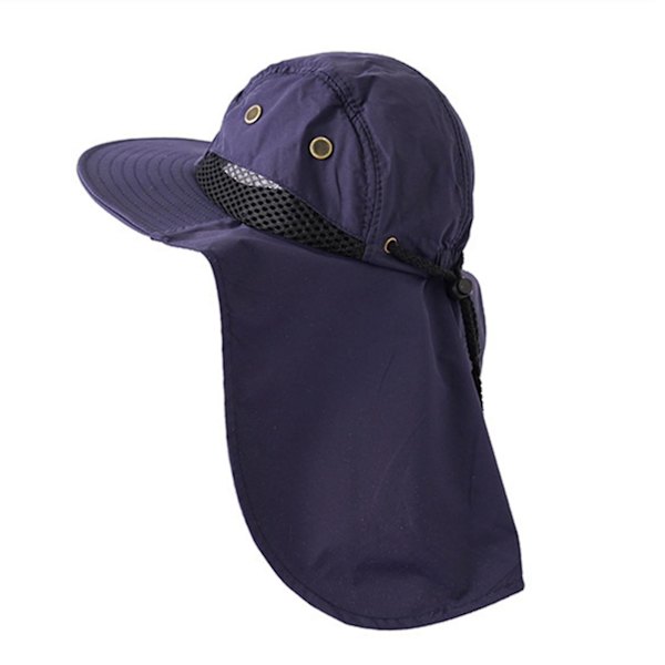 Fiskehatt Solhatt Vikbar UV-skydd Bred Brätte Nackklaff Fiskehatt För Sommar Vandring Strand Fiske Light Grey