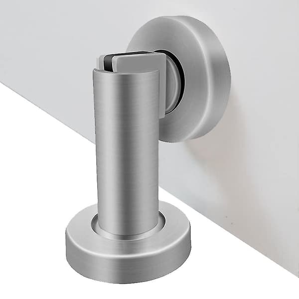 Magnetisk Dørstopper, Børstet Rustfrit Stål Moderne Solid Rigid Dørstopper Babysikker Dørholder Vægge/gulvmontering