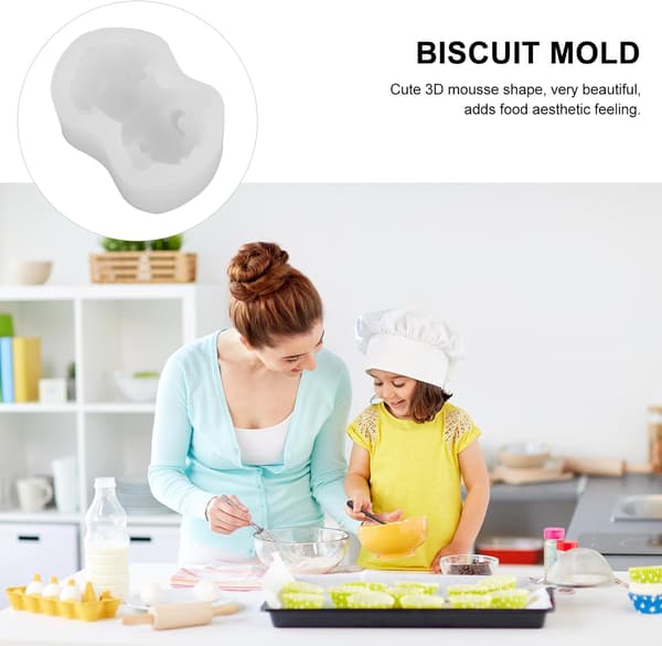 DIY Bageform Cookie Kageform til Bagning 3D Mousse Form Silikone Materiale Flere Anvendelsesmuligheder