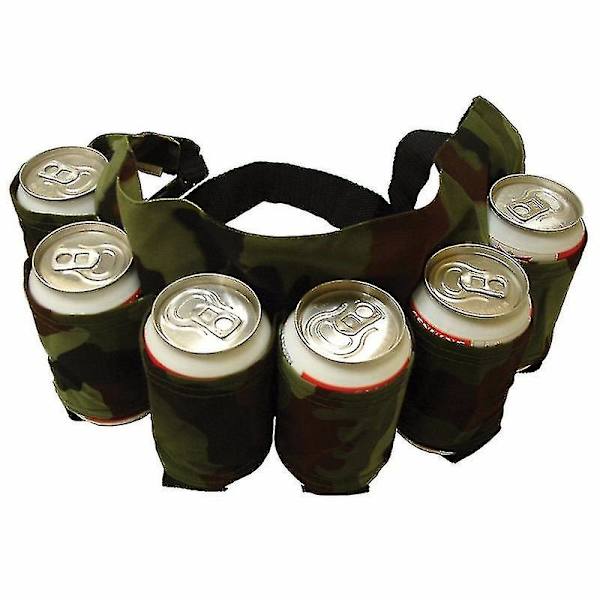 Klättring Camping Vandring Holster Bärbar Flaska Midja Öl Bälte Väska Praktisk Vinflaskor Dryck Bur Hållare Hängande Organiserare(haoyi)-b-yuhao Camouflage