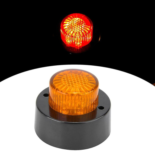 24V Mini Rund Sidemarkerlys Signalindikator Klaringslampe For Tilhenger Lastebil (gul)