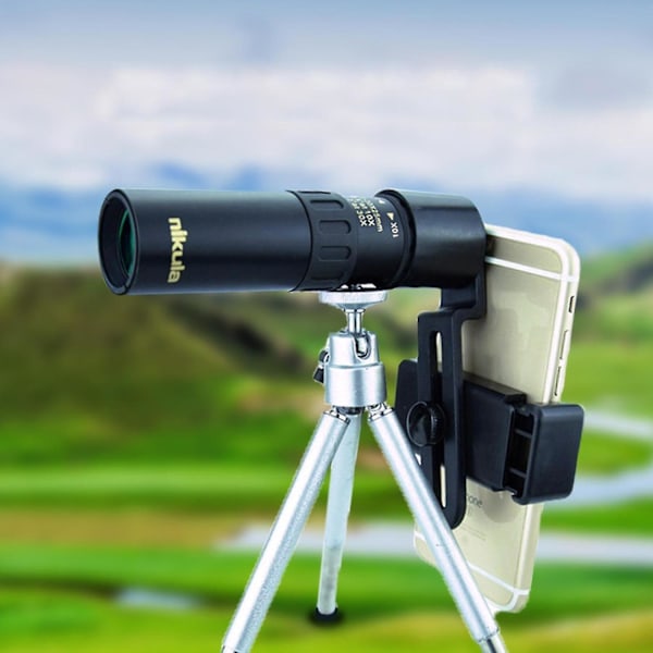 Mobiltelefonteleskop med optiskt glas, monokulär zoomlins