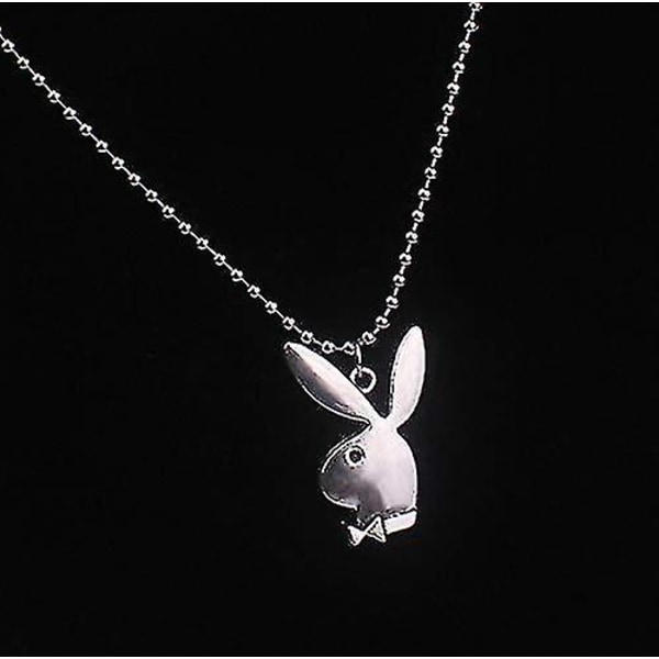Playboy Bunny -kaulakoru 24" Rolo-ketju 304 ruostumatonta,  antiikkisinkkiseoksella Play Boy Rabbit Cha 0436 | Fyndiq