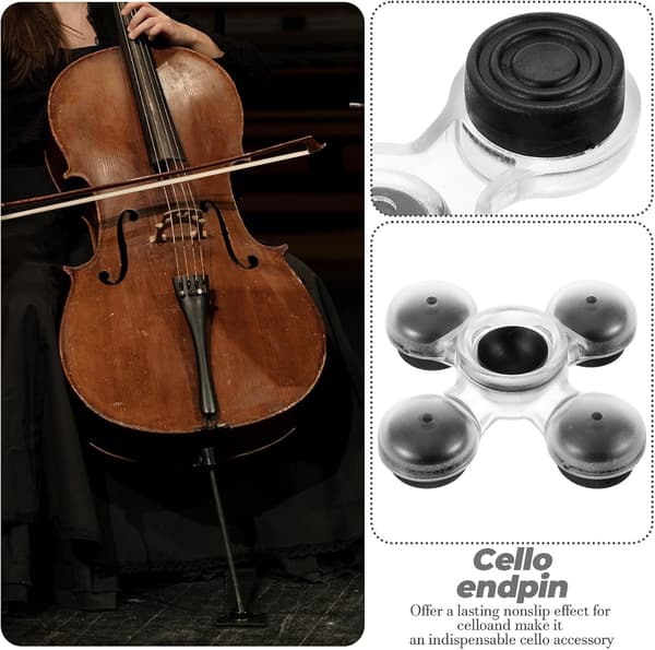 Cello Endpin Måtte Violin Antislip Måtte Professionelt Violin Tilbehør Gummi Abs