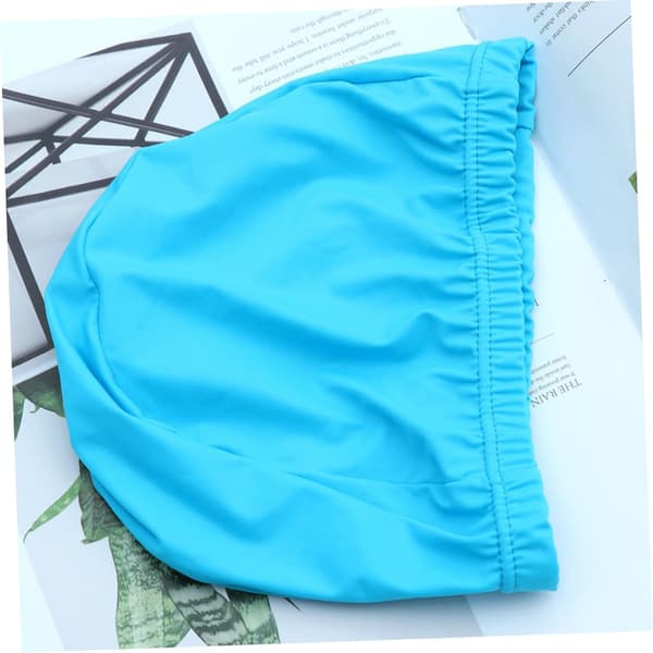 6 st unisex badmössor lätta badmössor i polyester elastiska badmössor
