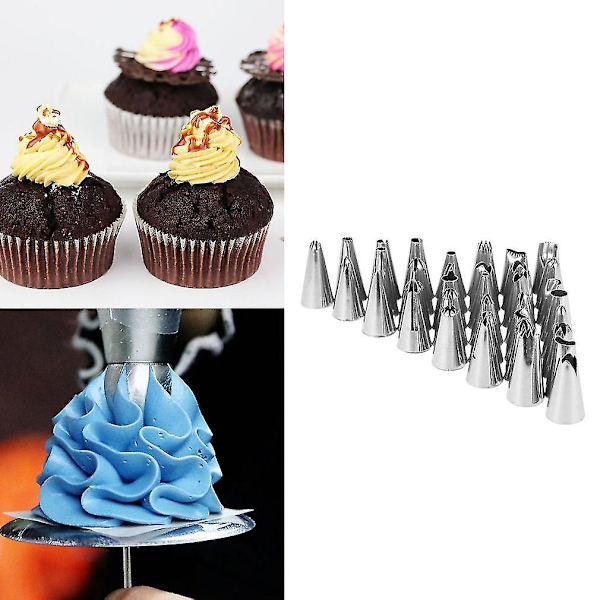 Bakverk Fondant Tårta 52 Spritsmunstycken Set Dekorering