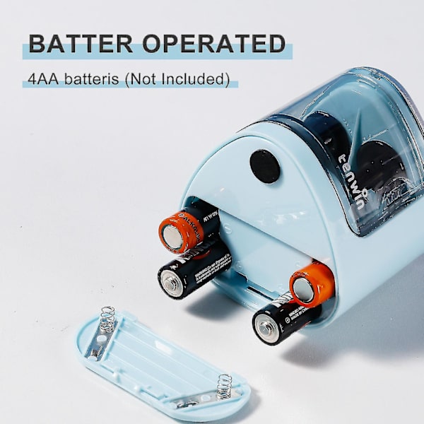 Elektrisk blyantspidser med to huller blue