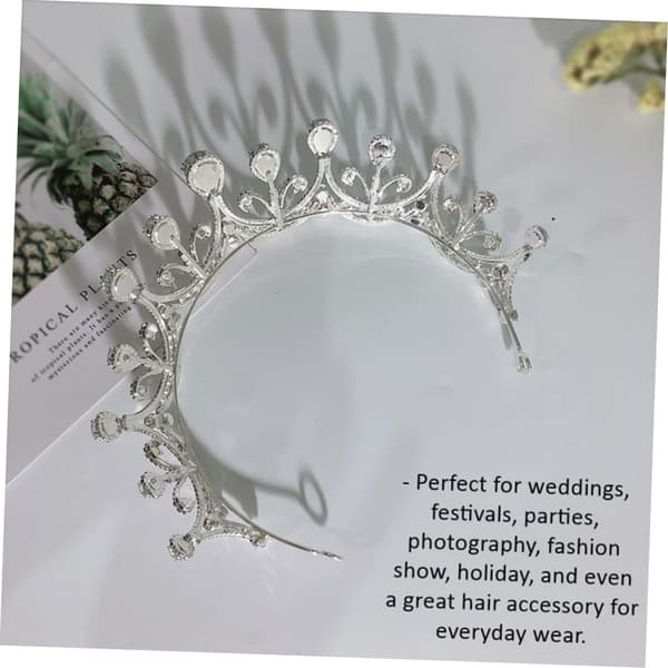 Rhinestone brudehodeplagg tiara for kvinner utdrikningslag hodeplagg smykker brudekrone