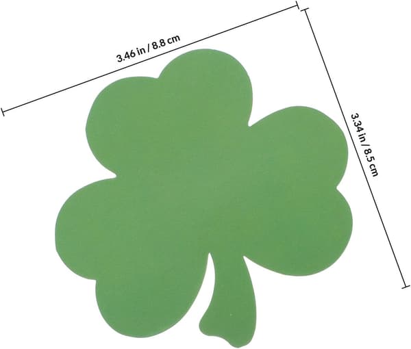 40 st St Patrick's Day pappersklöverutskärningar med 60 självhäftande prickar