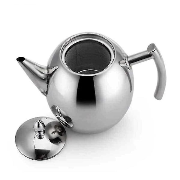 Rustfrit Stål Tekander Infuser Kaffekedel Sølv