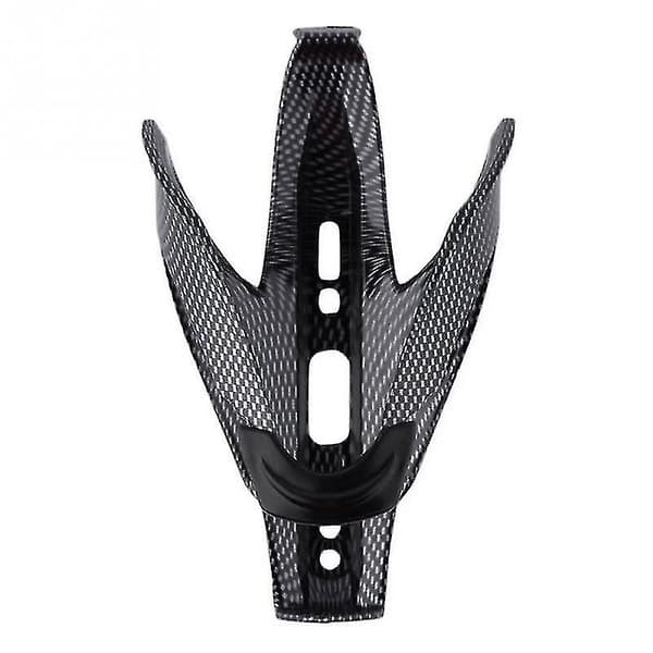 Sort Carbonfiber Cykel Glas Vandflaskeholder 1stk sort
