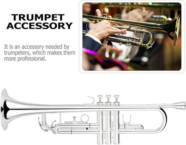 B Flat Trompet Slide Erstatning Tilbehør Fingerring for Trompet
