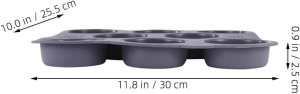 8-hulrum silikone hamburgerform, multi-gitter burgerpande, rund non-stick glat design