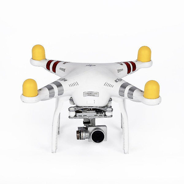 4 st gula silikonmotoröverdrag för DJI Phantom 2