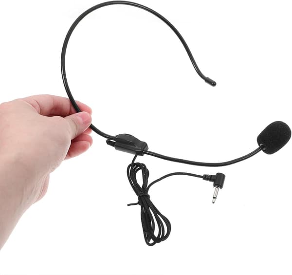Headsetmikrofon för tal 3,5 mm trådbunden mikrofonheadset