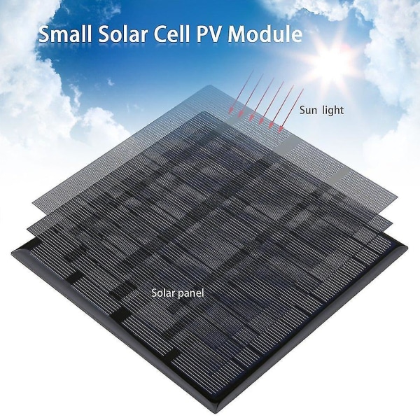 3W 12V 125mA polykrystallinsk silisium solcellepanel PV