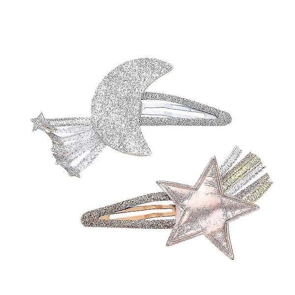 2 stk Hårklipp Søte Sequin Dekorative Hårklipp Bobby Pin Hårspenne For Barn Jenter Babyjenter