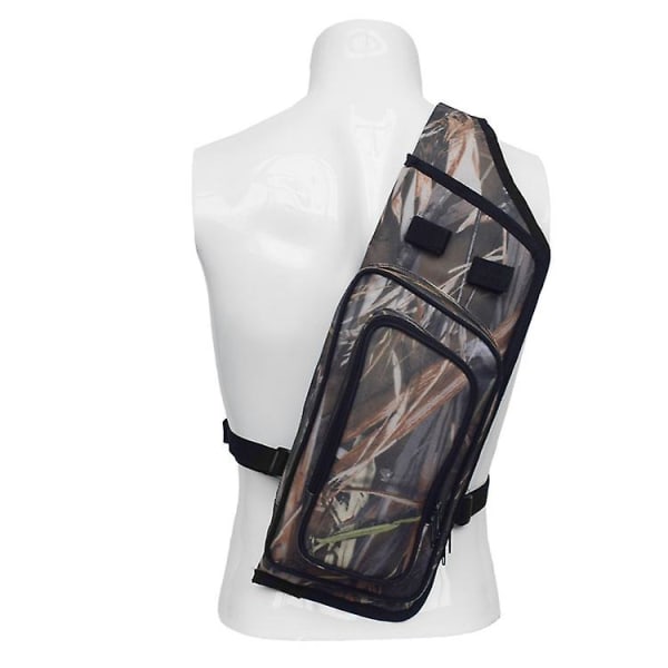 Multifunksjonell Tactical Quiver Quiver Single Shoulder Back Arrow Oppbevaringsveske Bue og pil Bag