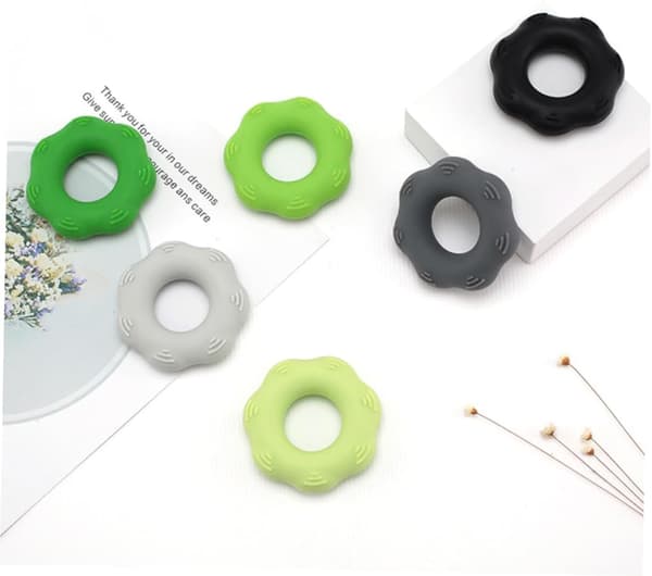 3-pack silikonhandgreppsringset handstärkande träningsverktyg