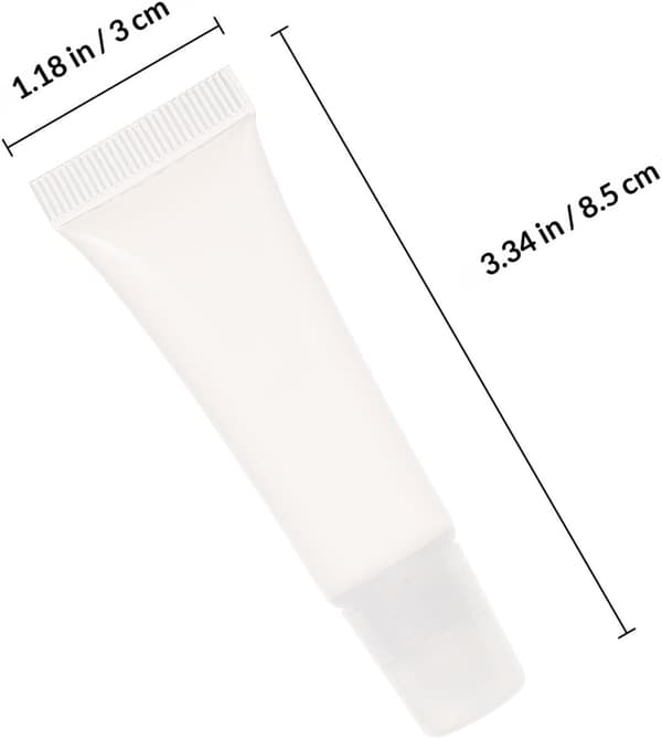 Tomme Lipglossrør 10 stk. Påfyllbare bærbare Lip Glaze-flasker 10 ml egnet for leppestift DIY og daglig bruk