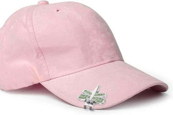 Golfboldmarkør med golfhatteclips Rhinestone Golfhatteclips Skinnende Guldsmed Golf