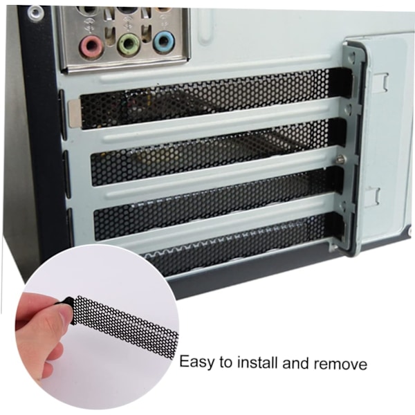 Metal Mesh Computer Chassis Ventilation Blankplade Dækstøvdæksel til Computerkabinet Varmeafledning