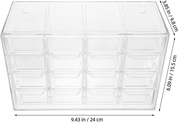 Smykkeopbevaringsboks Øreringeholder Organizer Smykke Makeup Organizer Ring Display Case