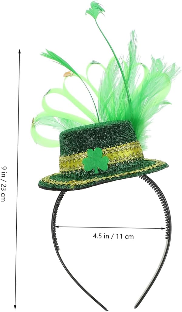 Shamrock Hårband för Patrick Day Lättvikts Huvudbonad