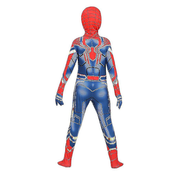 Jern Jumpsuit Superhelt Rollespil Kostume Børn Fancy Up Performance Bodysuit 5-6 Years