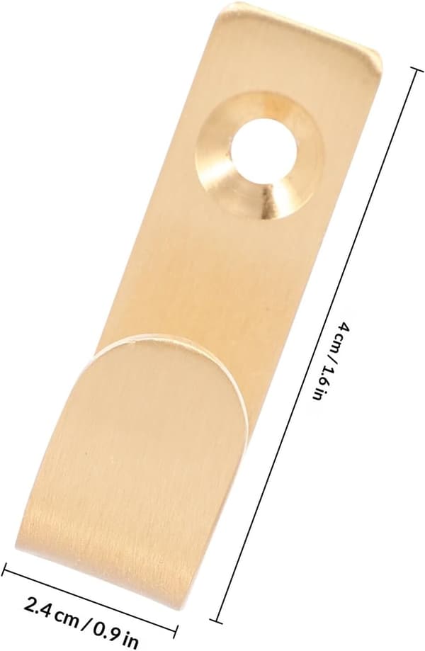 4 stk antikke messing håndklekroker veggmontert multifunksjonelle kleskroker