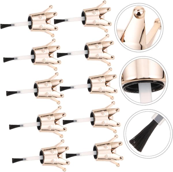 10 st nagellacksflasklock Borstgel Nagellack Ersättningslock