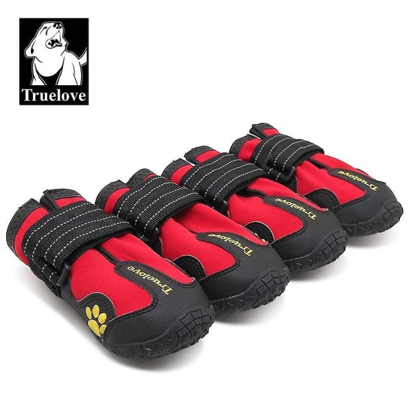 Truelove Dog Shoes Waterproof Anti-slip Rain Snow Boots