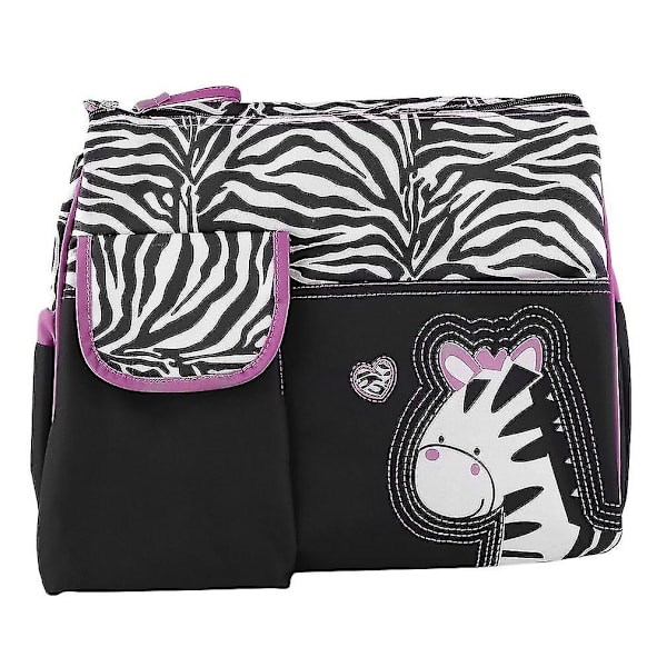 Zebra Giraff Blöjväskor Mamma Handväska Barnvagnsväska