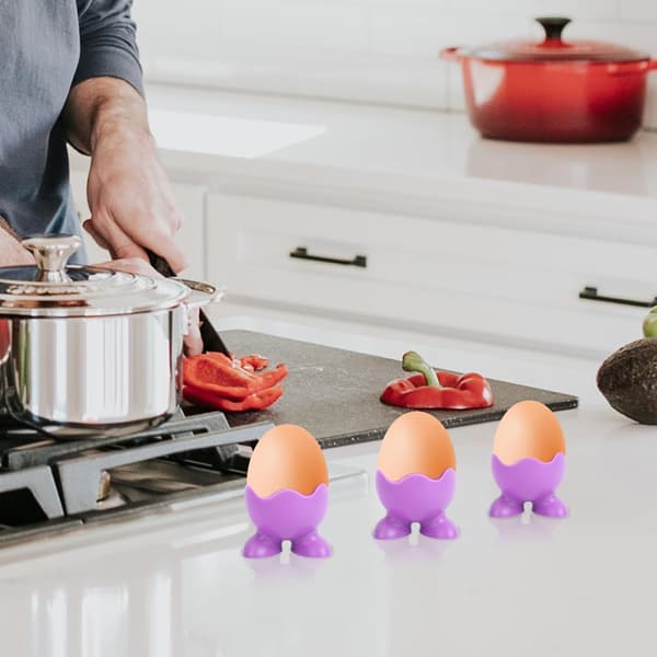 10 stk silikon eggebrett eggekokere kopper multifunksjonell designkopp