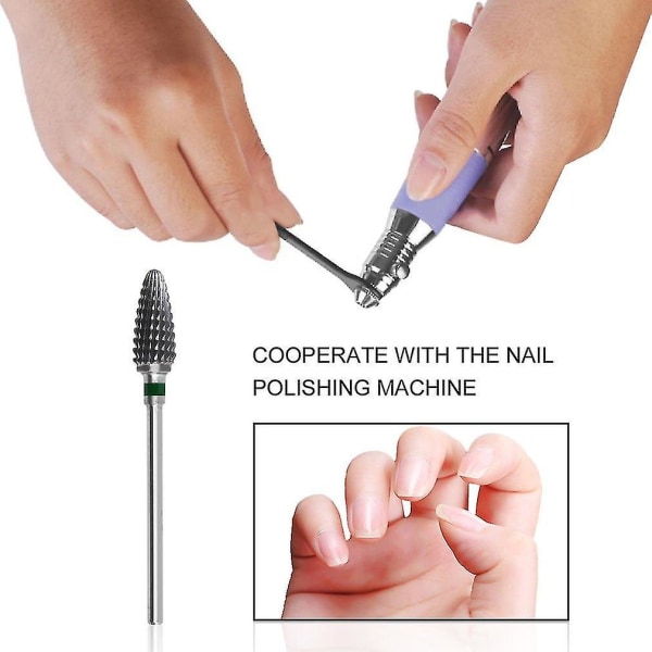 Stor konformad nagelborr i hårdmetall Elektrisk nagelfilsbit