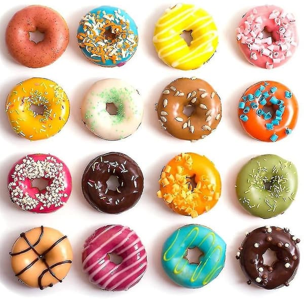 Silikon Donutforme, 6 Hulrum Ikke-klæbende Sikker Donutbageform