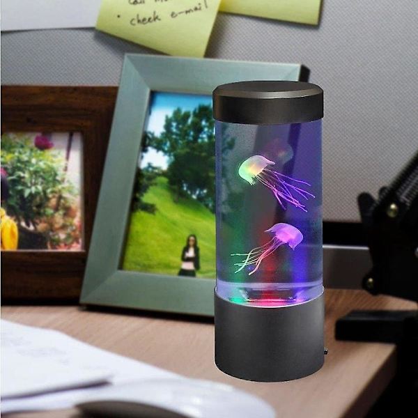 Medusa Lava Lampe med 16 Farveskiftende Lys - Medusa Akvarium Lampe