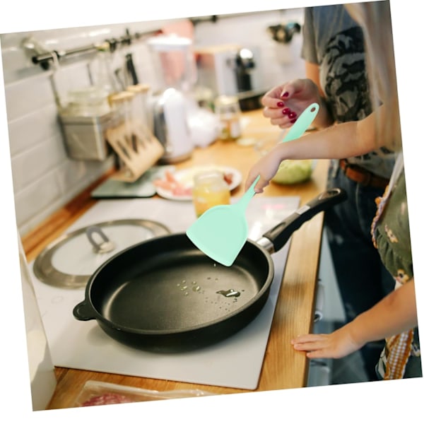 Silikon Sked Spatel Set Non-stick Köksredskap Värmebeständig Bakutrustning Ergonomiskt Handtag Mångsidig