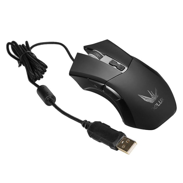 Delux M555 gamingmus USB kablet ergonomisk design