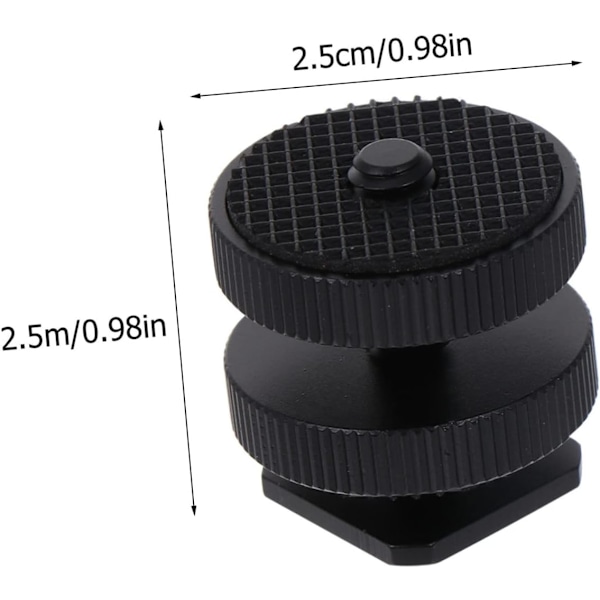Stativskruv Adapter Blixtskofäste Set för DSLR Kameratillbehörssats