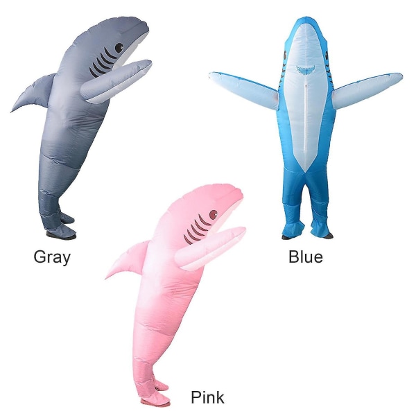 Rolig uppblåsbar haj kostym maskot part rollspel