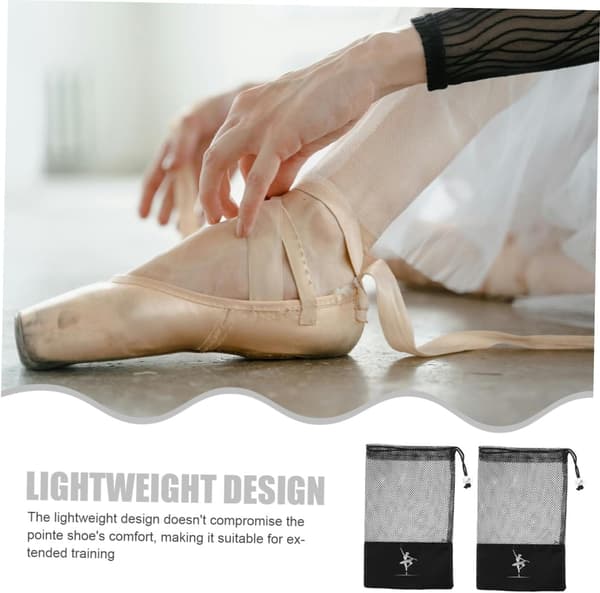 3 stk. Balletdansesko Snøreposer Mesh Organizer til Balletspidssko