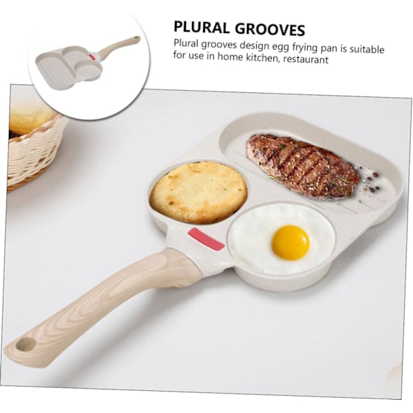 Frukost Äggpanna Non-Stick Stekpanna Set Camping Multifunktionell Enkel Rengöring
